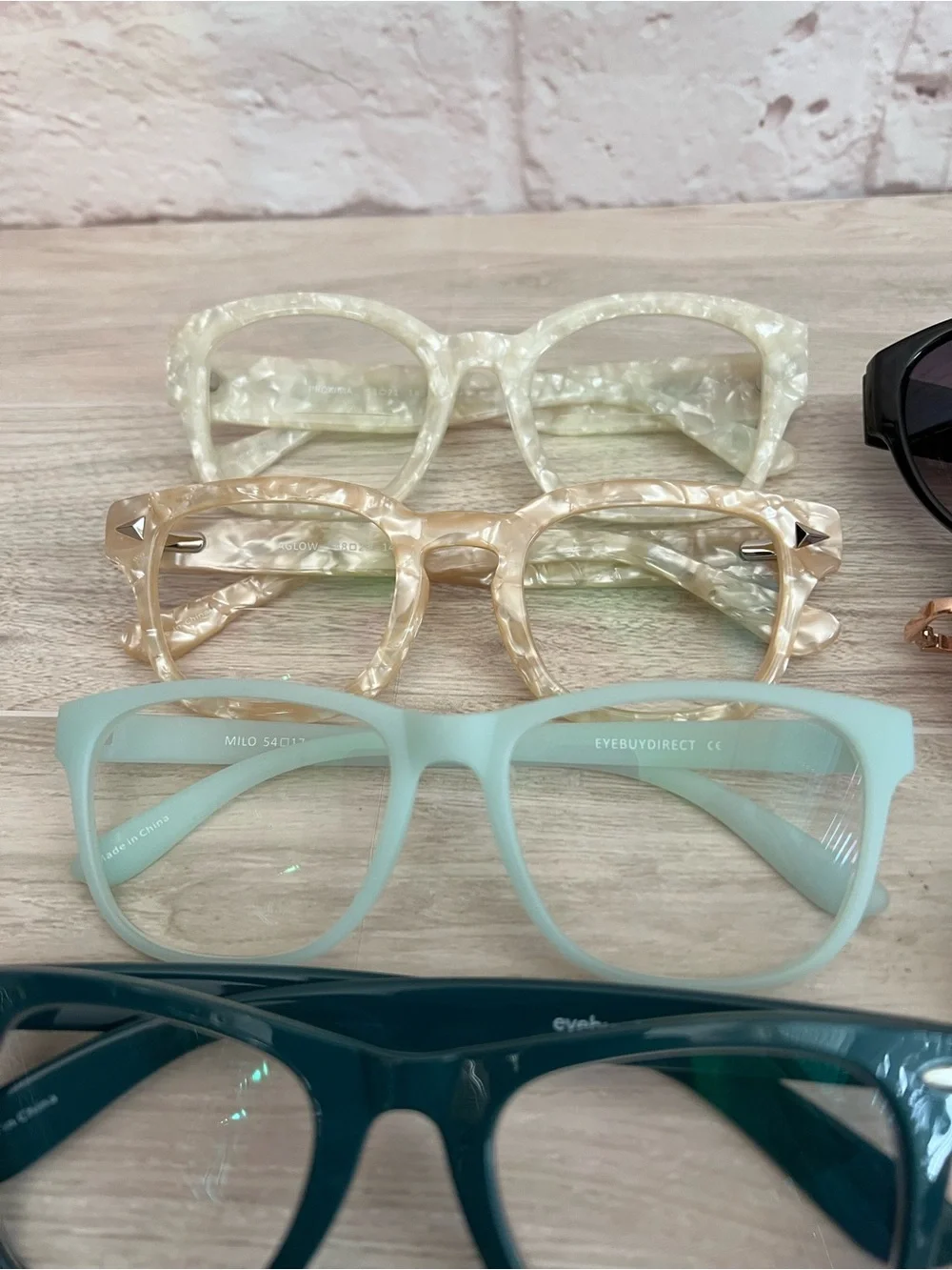 Lot of 8 Eyeglass Frames and 3 Pair Nonprescription Sunglasses